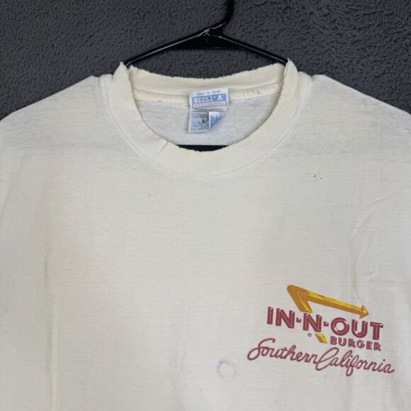 Vintage In N Out Burger T-Shirt Southern California Single Stitch XL 80s - Picture 2 of 13